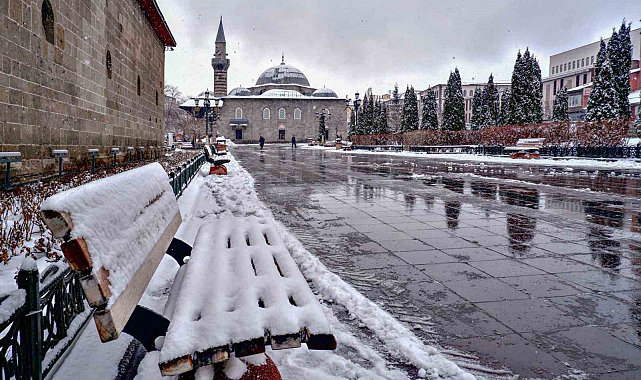 Erzurum'dan kar manzaraları