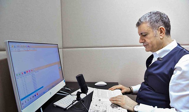 Esenyurt Belediye Başkanı Bozkurt, Masal Parkı kitabını görme engelliler için seslendirdi