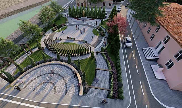 Ezine Zübeyde Hanım Kent Meydanı ve Atatürk Parkının ihalesi 2 Şubat'ta yapılacak