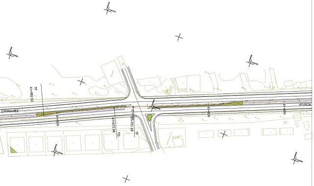 Ezine'de Kocahendek-Akköy Yolu Kavşak bağlantı yolu çalışmaları başlıyor