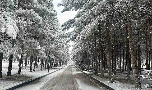 Gaziantep beyaza büründü, kartpostallık görüntüler ortaya çıktı