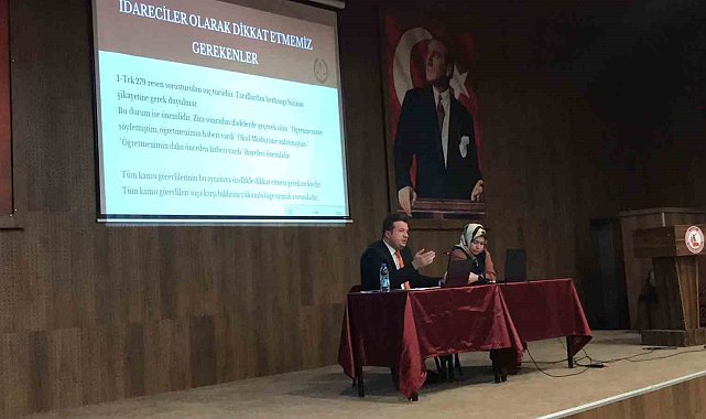 Gediz'de okul idarecileri ve PDR öğretmenlerine bilgilendirme semineri