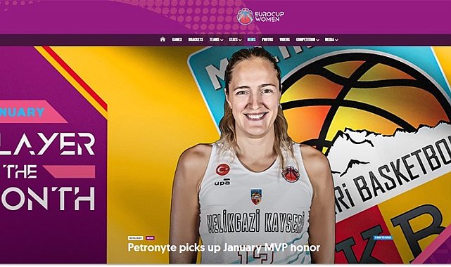 Gintare Petronyte, Avrupa'da ayın oyuncusu oldu