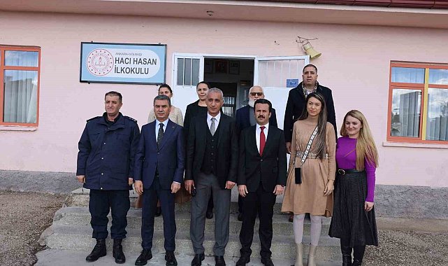 Gölbaşı Belediye Başkanı Şimşek, Hacıhasan İlkokulunu ziyaret etti