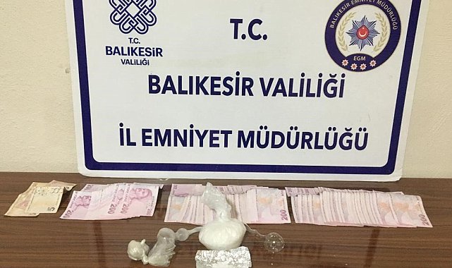 Gönen&#039;de uyuşturucu operasyonu 2 gözaltı