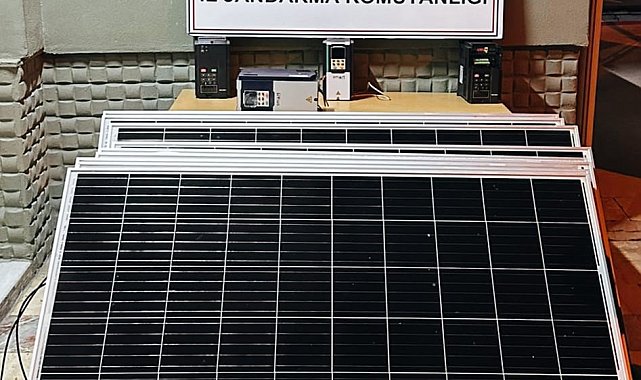 Güneş paneli hırsızı yakalandı
