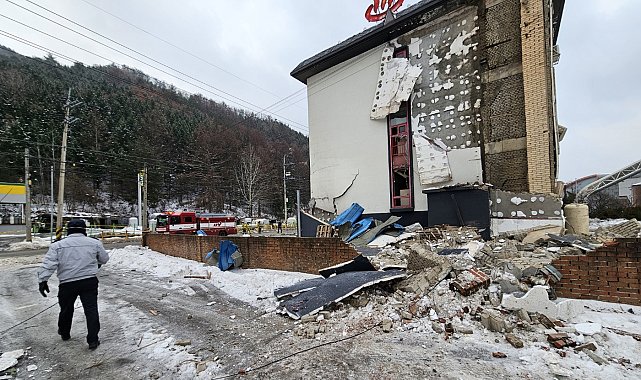 Güney Kore'de LPG istasyonunda patlama: Çevreyi alevler sardı