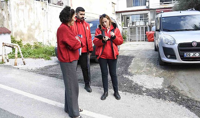 Güvercin Masa gezici ekibi halkın talepleri için kapı kapı dolaşıyor
