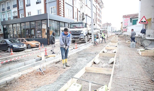 Hacı Hıfzı Emer Caddesinde çalışmalar sürüyor