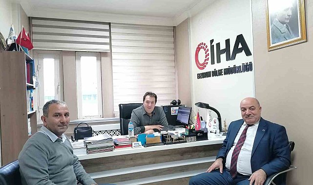 Hak Sen Konfederasyonu Bölge Başkanı İlim Gödekmerdan İHA'ya ziyaret