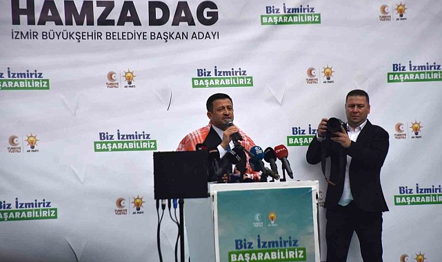 Hamza Dağ'dan İzmir'de mesaj: "Biz İzmir'iz başarabiliriz"