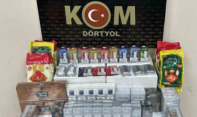 Hatay'da kaçak tütün ve makaron operasyonu