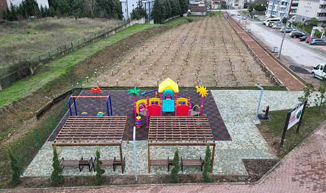 Hatıra ormanına park ve yürüyüş yolu