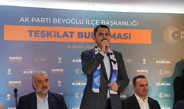 İBB Başkan Adayı Murat Kurum "Ben Beyoğlu'nun Murat'ı olarak sokak sokak çalışıp tüm kardeşlerimi kucaklayacağım"