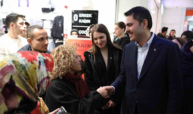 İBB Başkan adayı Murat Kurum'dan alışveriş merkezi ziyareti