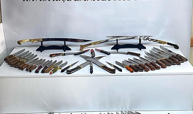 İnternet üzerinden kesici alet satan şahıs yakalandı