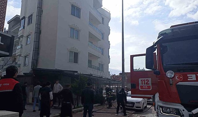 İş yerinde çıkan yangın korkuttu