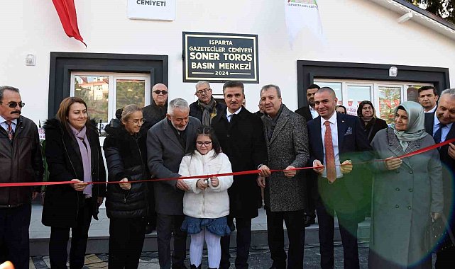 Isparta Gazeteciler Cemiyeti Soner Toros Basın Merkezi törenle açıldı
