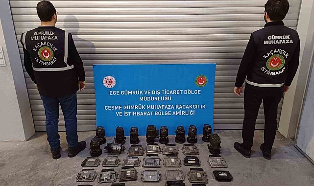 İzmir'de oto yedek parça kaçakçılığı operasyonu