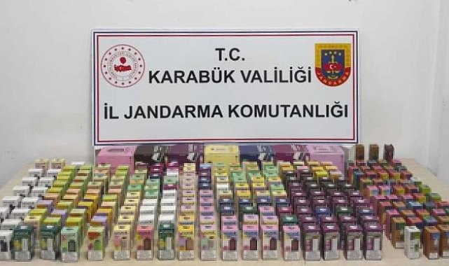 Karabük'te kaçak elektronik sigara operasyonu