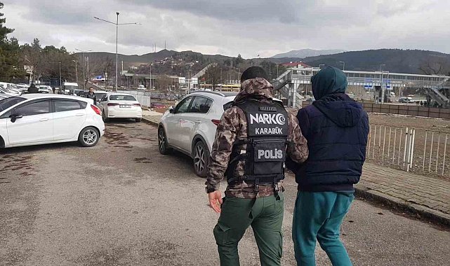 Karabük'te uyuşturucu ile yakalanan 4 şüpheliden 1'i tutuklandı