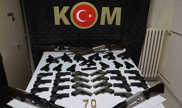 Karaman&#039;da silah operasyonu: 4 tutuklama