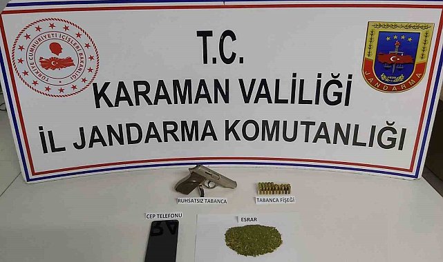 Karaman'da uyuşturucu operasyonu: 1 gözaltı