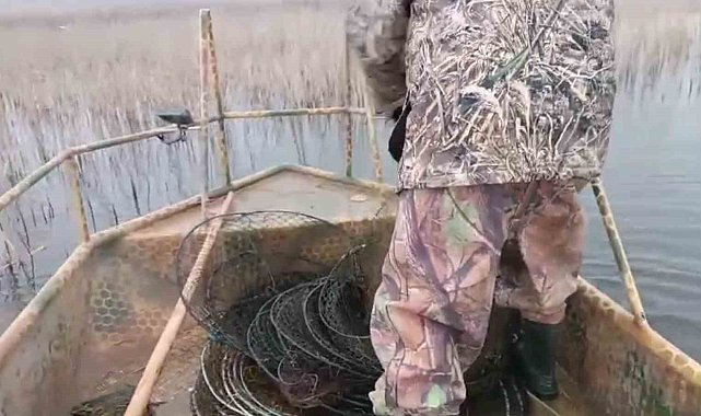 Karamık gölüne bırakılan pinterler toplandı