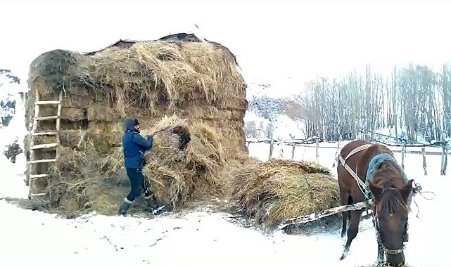 Kardan sonra besicilerin de zorlu mesaisi başladı