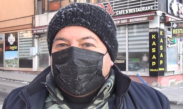 Kars'ın soğuğu kirpik dondurdu: Termometreler eksi 21'ü gördü