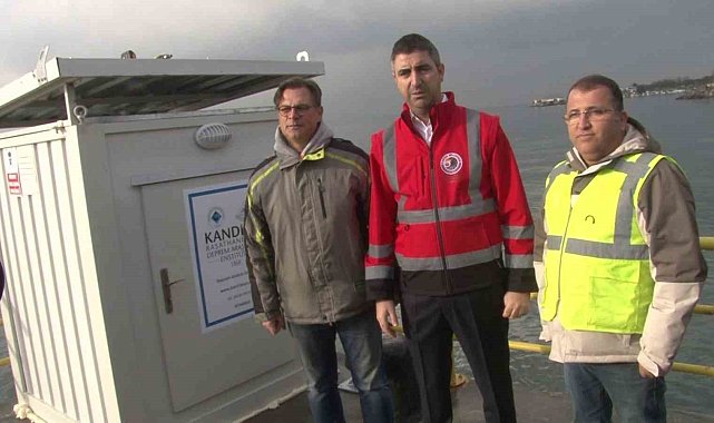 Kartal'da denize gözlem istasyonu kuruldu