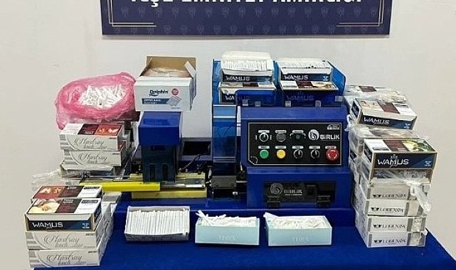 Kastamonu'da 18 bin adet doldurulmuş makaron yakalandı