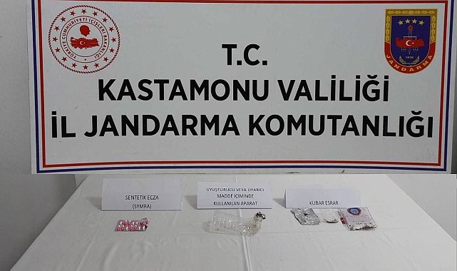Kastamonu'da uyuşturucu ile yakalanan 3 kişi gözaltına alındı