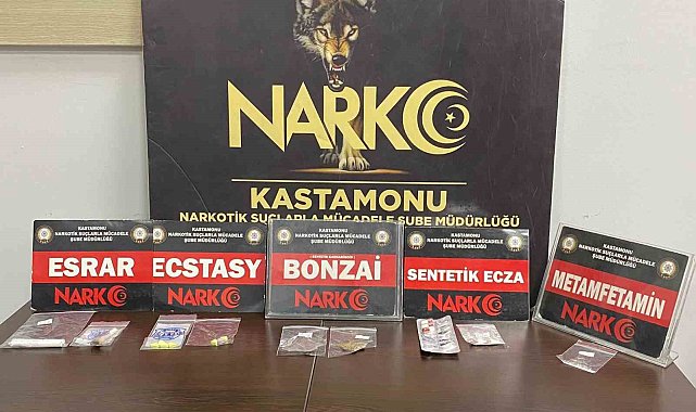 Kastamonu'da uyuşturucuyla yakalanan 4 kişi gözaltına alındı