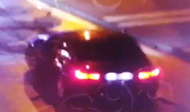 Kavşakta drift 32 bin liraya maloldu