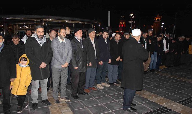 Kayseri'de İsrail tarafından öldürülen binlerce Filistinli için gıyabi cenaze namazı kılındı