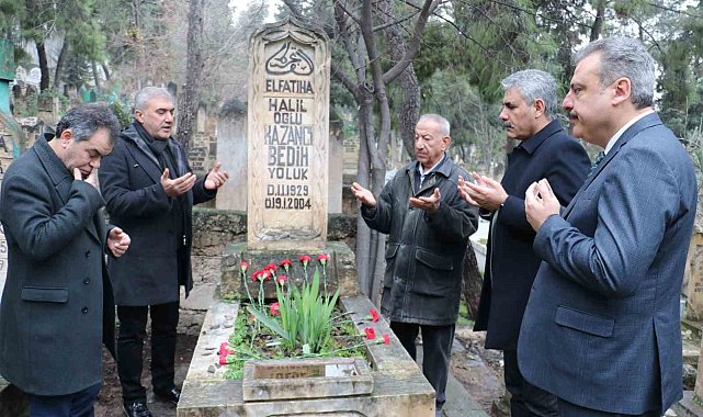 Kazancı Bedih kabri başında dualarla anıldı