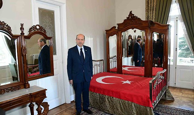 KKTC Cumhurbaşkanı Tatar, Atatürk Köşkü'nü ziyaret etti