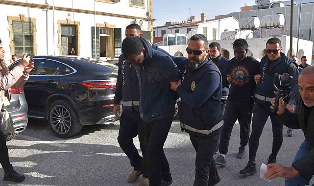 KKTC'de döviz bürosu sahibini öldüren katil zanlıları hakim karşısında