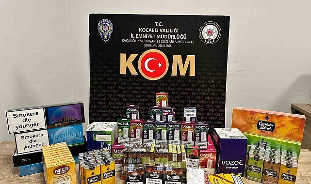 Kocaeli'de 3 iş yerine operasyon: 26 bin sahte bandrollü boş ve dolu makaron ele geçirildi