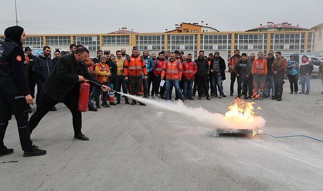 Kocasinan'da gerçeğini aratmayan tatbikat