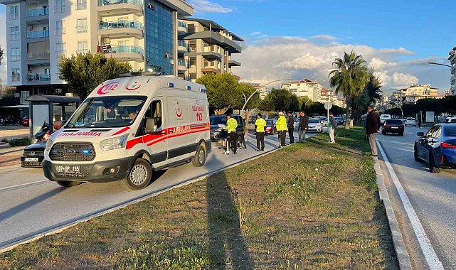 Kontrolden çıkan motosiklet devrildi, sürücü yaralandı