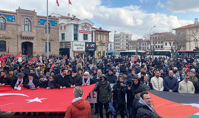 Konya'da şehitler anıldı, Gazze için acil ateşkes çağrısı yapıldı