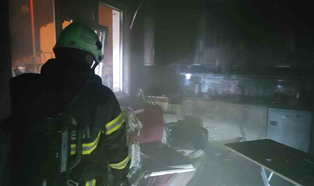 Köy evinde çıkan yangın büyümeden söndürüldü