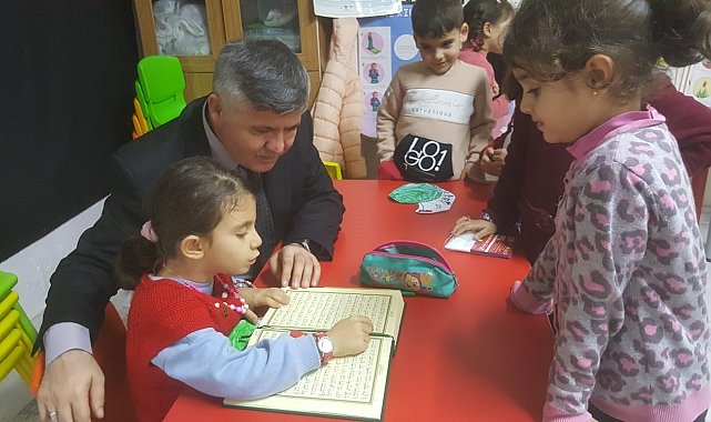 Köyceğiz'de 4-6 yaş Kur'an Kursu öğrencileri Kur'an'a geçti