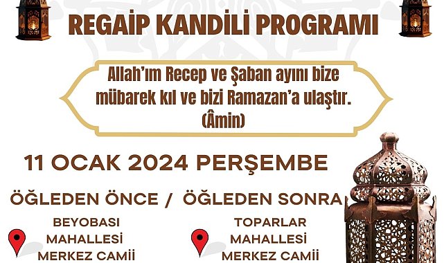 Köyceğiz'de Regaib Kandili özel programı yapılacak