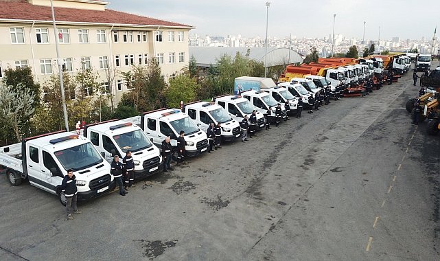 Küçükçekmece'de karla mücadele ekipleri hazır