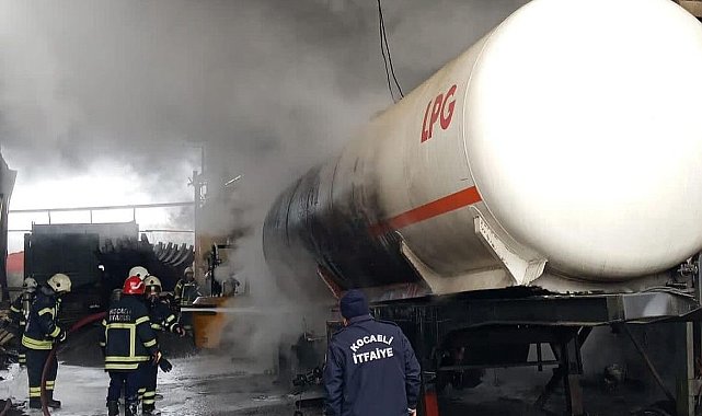 LPG tankı patladı, bir işçi yaralandı