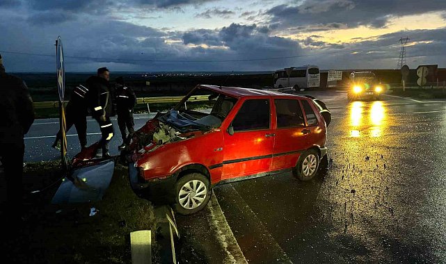 Lüleburgaz'da trafik kazası: 1 yaralı
