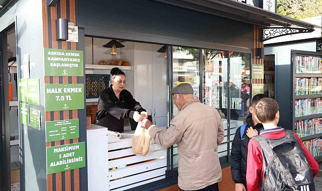 Mamrmaris'te Halk Büfe'den 5 ayda 215 bin ekmek satışı